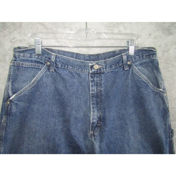 WRG Jean‎ Co Carpenter Jeans 40x31 Blue Denim Workwear Relaxed Fit Vintage 90s - Picture 3 of 9